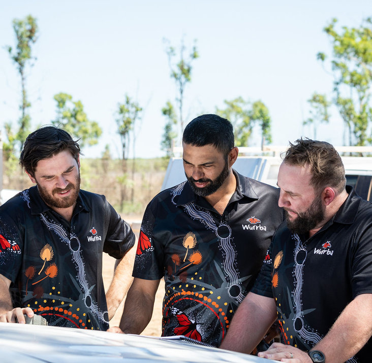 Wurrba team members on site